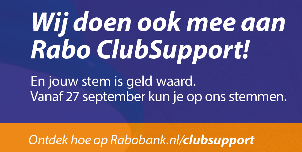 Rabobank verdeelt €100.000 via Rabo ClubSupport
